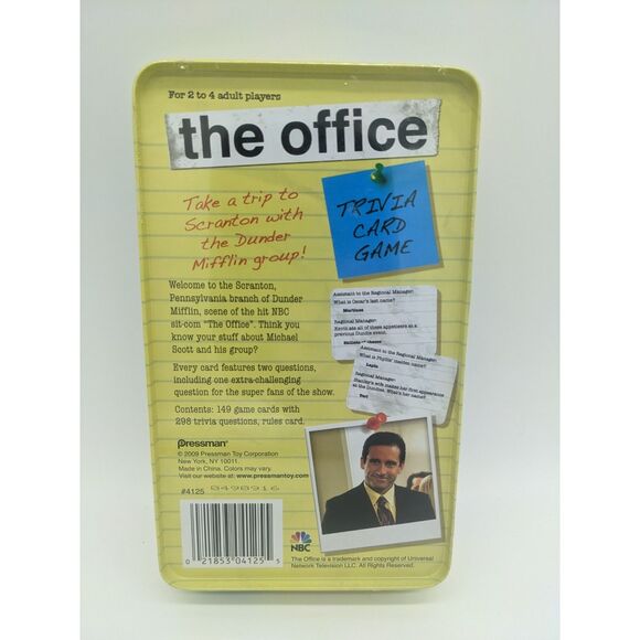 NEW The Office Trivia Card Game 2009 Edition Tin Pressman #4125 Complete TV Show - Picture 3 of 3